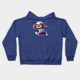 Angry Critters - Running Sloth Kids Hoodie